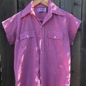 Wmns M VINTAGE Levi’s gingham top